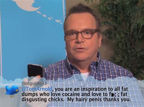 Tom Arnold From Celebrity Mean Tweets From Jimmy Kimmel Live E News