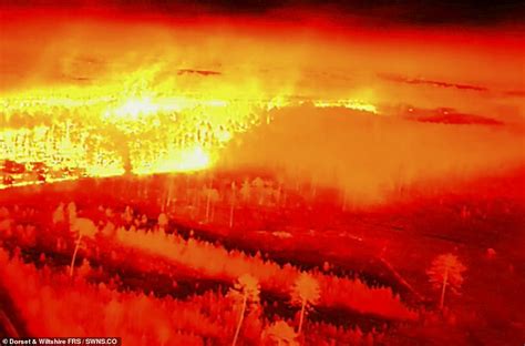Dramatic Aerial Photographs Show Extent Of Wareham Forest Fire Daily