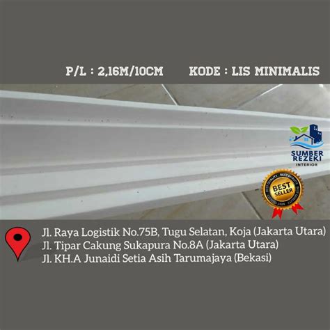 Jual Lis List Profil Gypsum Plafon Motif Minimalis 10cm Shopee Indonesia