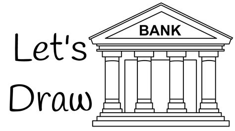 Lets Draw Bank Building El Dibujo Youtube