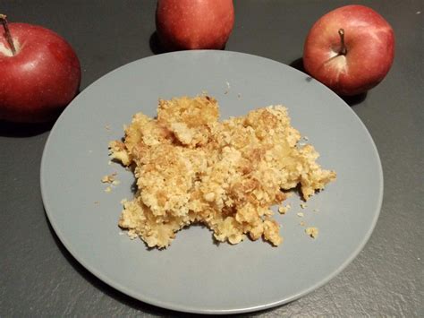 Crumble aux pommes et aux flocons d avoine à lextra crisp au cookeo