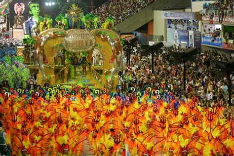 Samba School Parade In Sambadrome Rio De Janeiro Brazil Carnaval