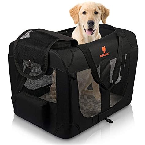 Peekaboo Foldable Pet Crate Soft Dog Carrier Portable Dog Kennel For