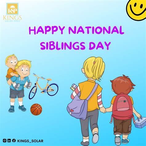 Happy National Siblings Day National Sibling Day Brothers And Sisters Day Brother And Sister