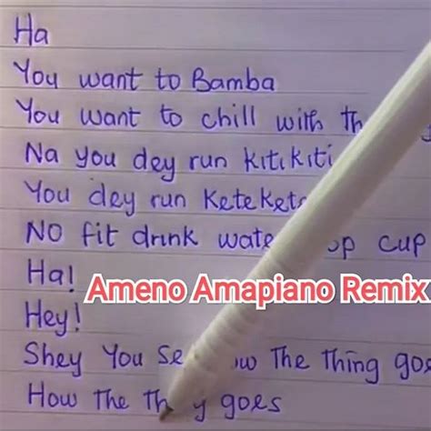 Ameno Ampiano Remix Full Mp3 Download Plus Lyrics