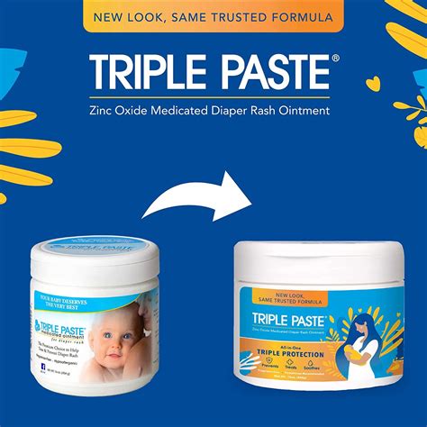 Triple Paste Diaper Rash Cream Hypoallergenic Medicated Ointment For