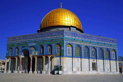 Amazing Golden Dome Of Qubbat Al Sakhrah Jerusalem パレスチナ エルサレム タージ