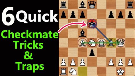 6 Quick Checkmate Traps Chess Opening Tricks To Win Fast Short