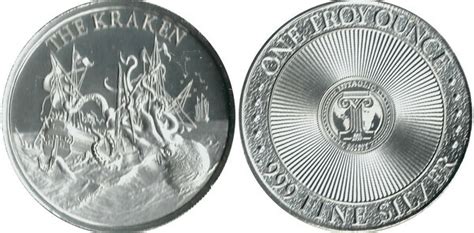 1 Oz Silver Intaglio Mint The Kraken United States Numista