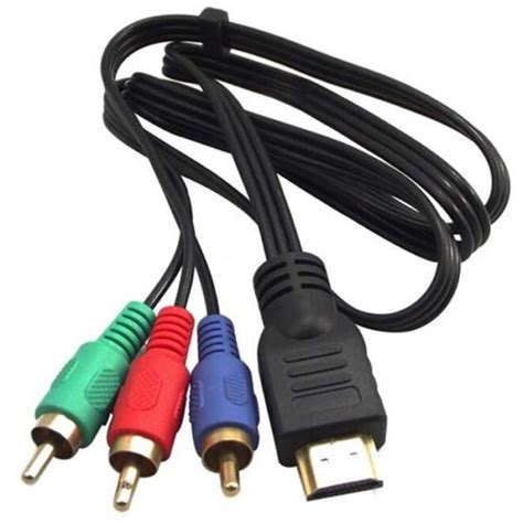 Eastvita Brand New Hdmi To 3 Rca Cable Male Plug Adapter Audio