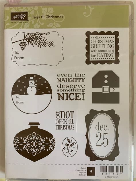 A Variety Of Stampin Up Christmas Stamps Etsy
