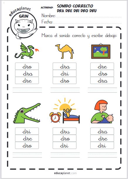 S Labas Trabadas Vocabulario Cuadernillo Letra R Educaplanet Apps