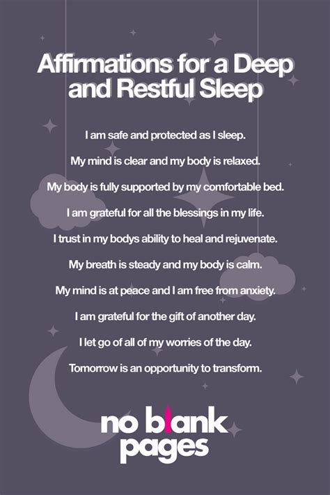 I Cant Sleep — 40 Sleep Affirmations For A Deep And Relaxing Rest