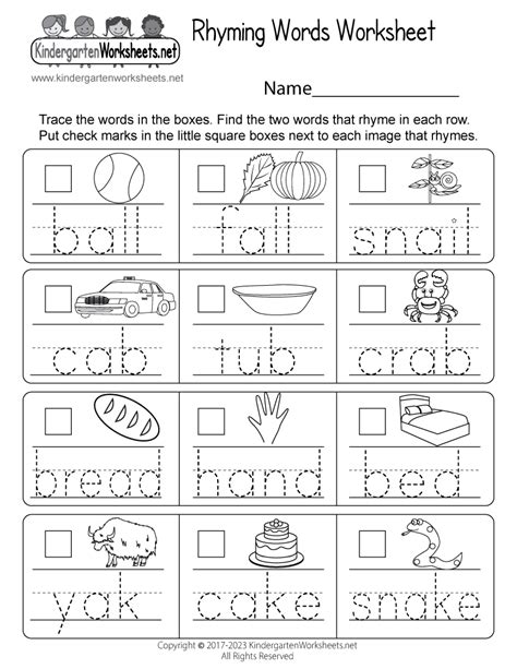 English For Kindergarten Worksheet Pdf Worksheet24