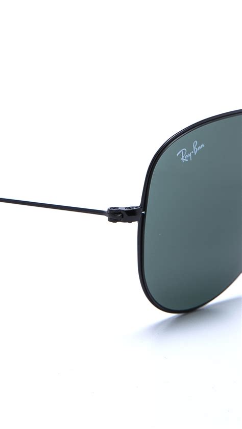 Lyst Ray Ban Thin Aviator Sunglasses In Black For Men