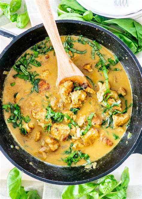 This Coconut Basil Chicken Curry Is An Incredibly Fragrant Coconut Milk