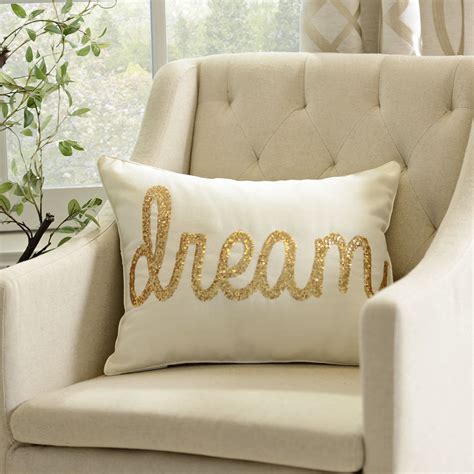 Add Some Sparkle To Your Bedroom With Our Ivory Dream Accent Pillow