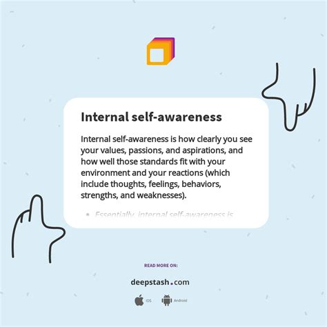 Internal Self Awareness Deepstash