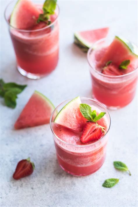 Watermelon Mojito Frosé Rosé Slushie Recette