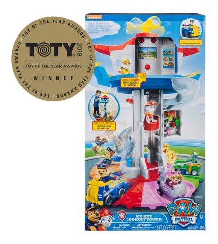 Paw Patrol My Size Lookout Tower Torre Con Periscopio 82cm Meses Sin