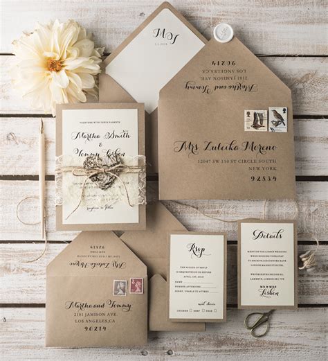 Download, print or send online with rsvp for free. Our Favourite Rustic Wedding Invitation Ideas