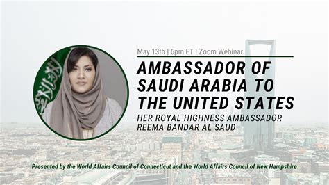 A Conversation With Hrh Ambassador Reema Bandar Al Saud Ambassador Of