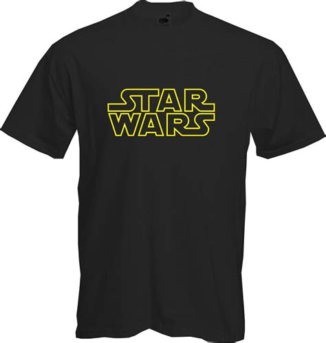 Star Wars Classic T Shirt Retro Gold Logo Sheldon Fun Cool