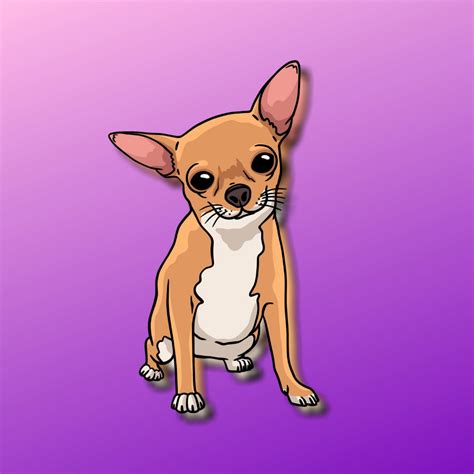 Cute Chihuahua Super Adorable Kawaii Dog Friend For Laptop Etsy