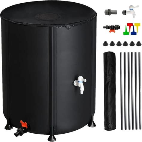 100 Gallon Portable Rain Barrel Water Tank Collapsible Rainwater