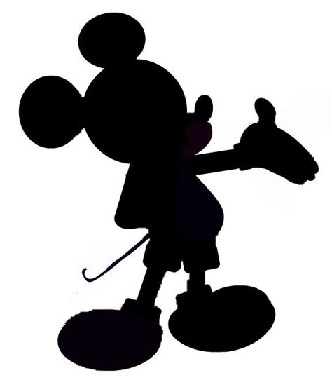 Looking For A Silhouette All Black Of Mickey Mickey Silhouette