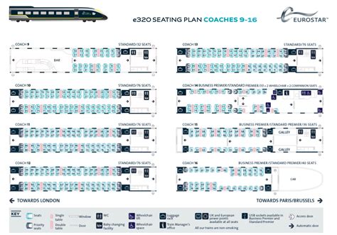 Eurostar Seat Map Coach 2 Elcho Table