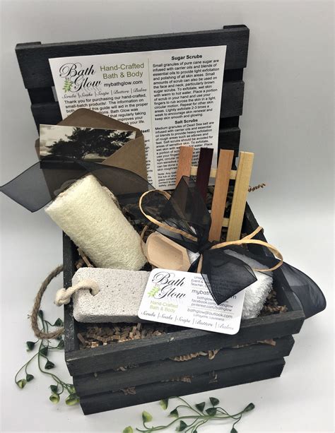 Men S Crate Shower Set Spa Gift Unique Gift Gifts For Etsy