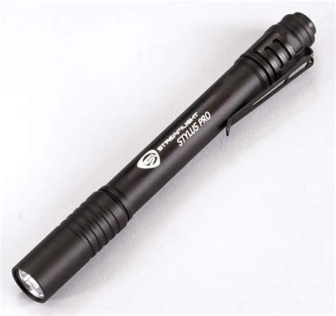 Streamlight 66118 Stylus Pro Black Led Pen Flashlight With Nylon