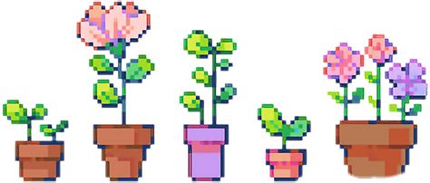 Pixel Flower Art Png