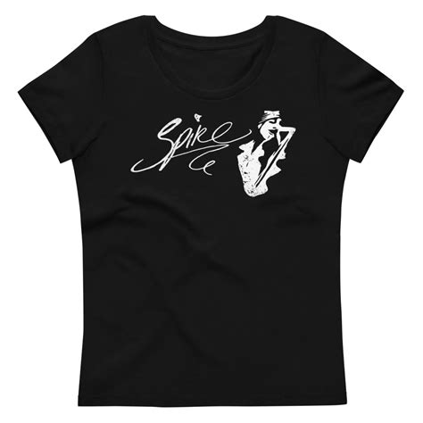 Spike Logo Womens T Shirt Black Shop Spike Quireboys