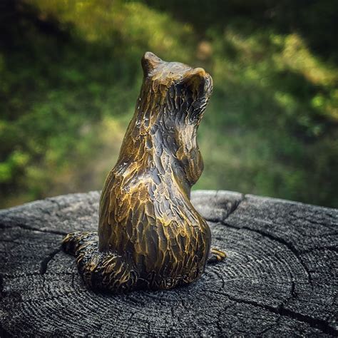 Amber Jean Bronze Raccoon Sculpture — Amber Jean Studio