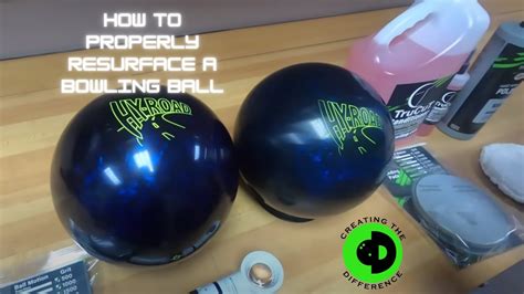 How To Properly RESURFACE A Bowling Ball Using A Bowling Ball Spinner YouTube