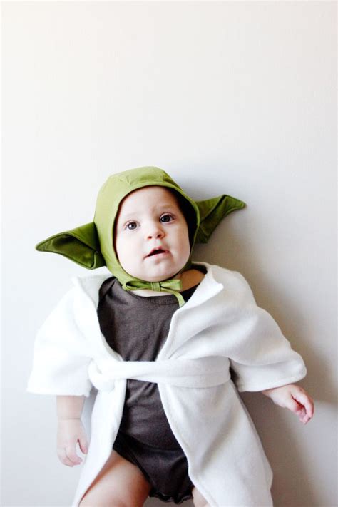 Diy Yoda Baby Costume Yoda Bonnet And Robe See Kate Sew In 2020