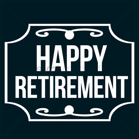Happy Retirement Vector Image 1797369 Stockunlimited