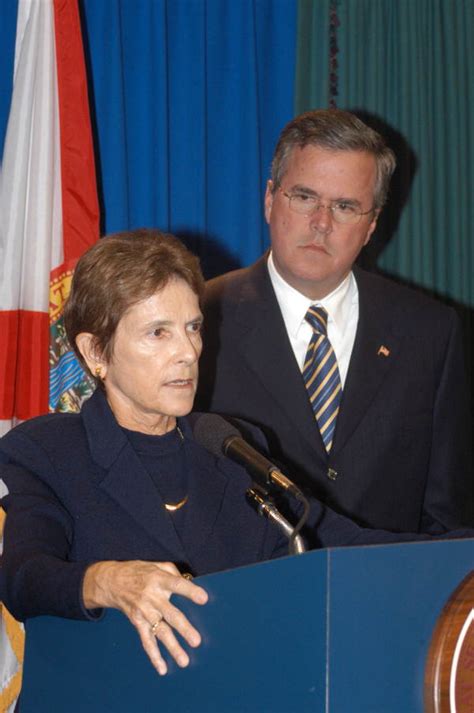 florida memory sue cobb and governor jeb bush at the announcement of her appointment as