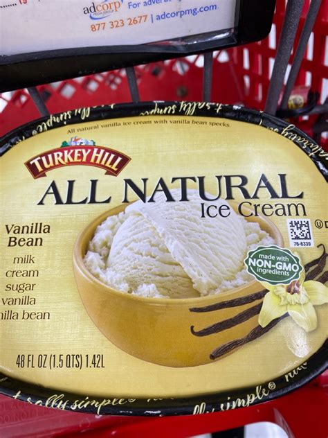 Turkey Hill Ice Cream All Natural Vanilla Bean Calories Nutrition