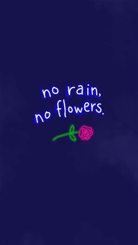No Rain No Flowers Blue Flower Hd Phone Wallpaper Peakpx