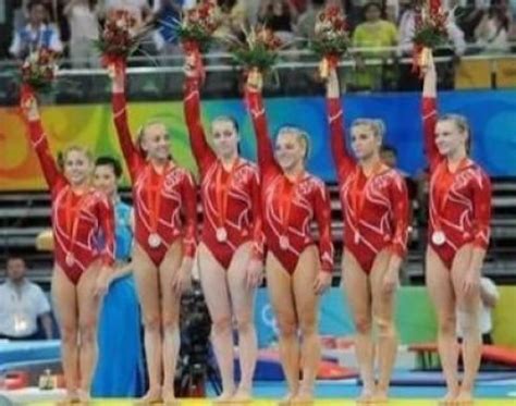 2008 All Around Silver Medalists Bejing Olympic Team Gymnastics Team