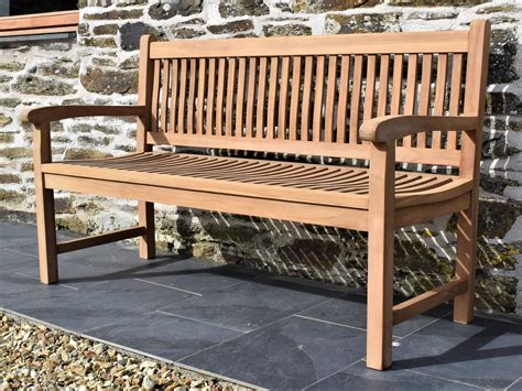 Blenheim 3 Seater Teak Garden Bench 5ft150cm Patio Garden Furniture