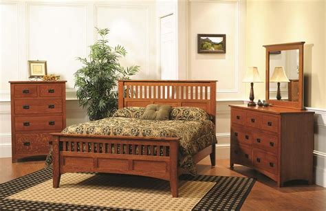 Osp home furnishings modern mission vintage oak bedroom set with 2 nightstands and 1 dresser with mirror, queen. Premium Siesta Mission Three Piece Bedroom Set in Cherry ...