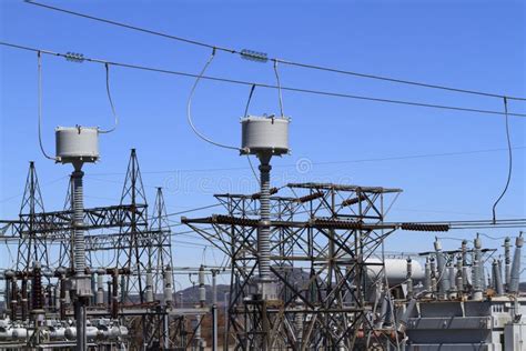 High Voltage Substation Equipment Stock Image Image Of Power