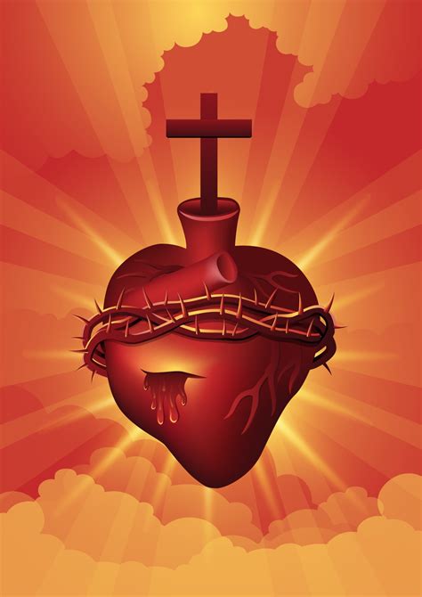 Sacred Heart Jesus Christ 2404692 Vector Art At Vecteezy