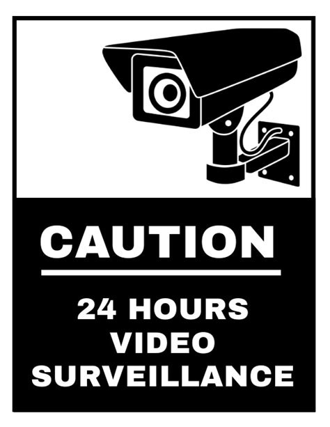 Cctv Sign Template Postermywall