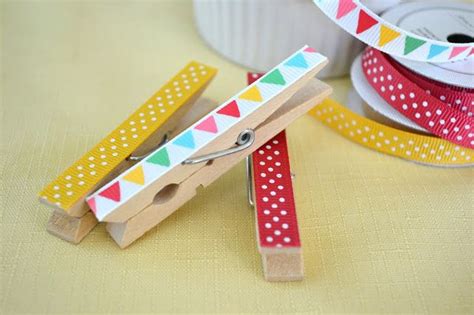 Decorate Clothespins With Ribbon Crafty Kids Crafts Crafty