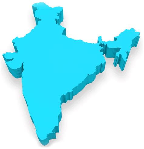 India Map In 3d